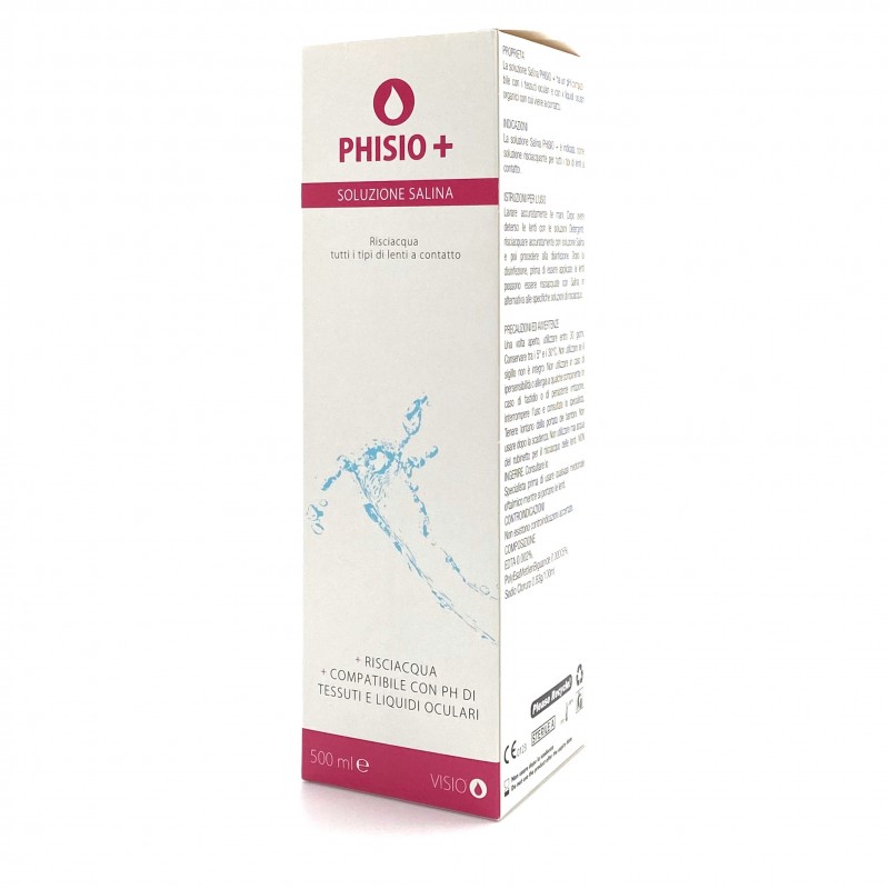 Phisio+ Soluzione Salina 500ml. L'ottico di fiducia